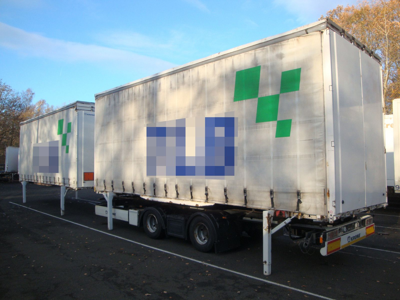 Krone ZZW 18 Jumbo Edscha Schiebeverdeck BDF 116 cbm - Remorque porte-conteneur/ Caisse mobile: photos 2 Krone ZZW 18 Jumbo Edscha Schiebeverdeck BDF 116 cbm - Remorque porte-conteneur/ Caisse mobile: photos 2