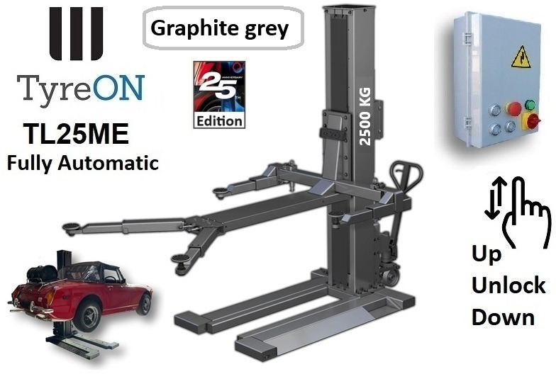 TL25ME GRAPHITE GREY - Movable single column car lift - fully automatic single post car lift - Équipement de garage: photos 1 TL25ME GRAPHITE GREY - Movable single column car lift - fully automatic single post car lift - Équipement de garage: photos 1