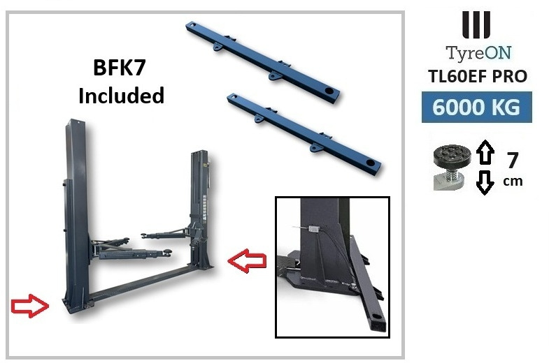 TL60EF PRO 2 post lift 6 Tonnes - Fully automatic with base reinforcement kit - Équipement de garage: photos 2 TL60EF PRO 2 post lift 6 Tonnes - Fully automatic with base reinforcement kit - Équipement de garage: photos 2