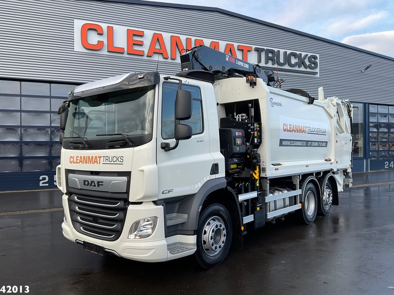 DAF FAN CF 340 Hiab 23 ton/meter laadkraan - Benne à ordures ménagères: photos 2 DAF FAN CF 340 Hiab 23 ton/meter laadkraan - Benne à ordures ménagères: photos 2