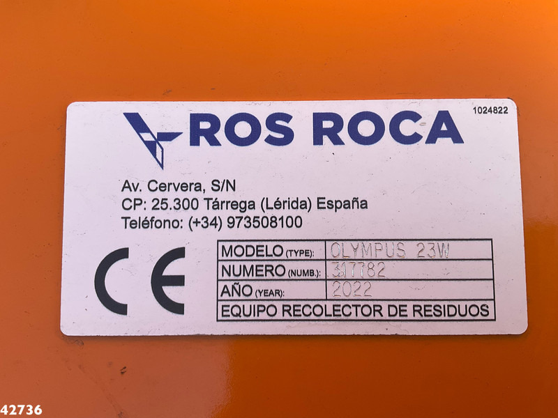 Benne à ordures ménagères DAF FAN CF 340 Terberg RosRoca 23m³ + AE weegsysteem: photos 19