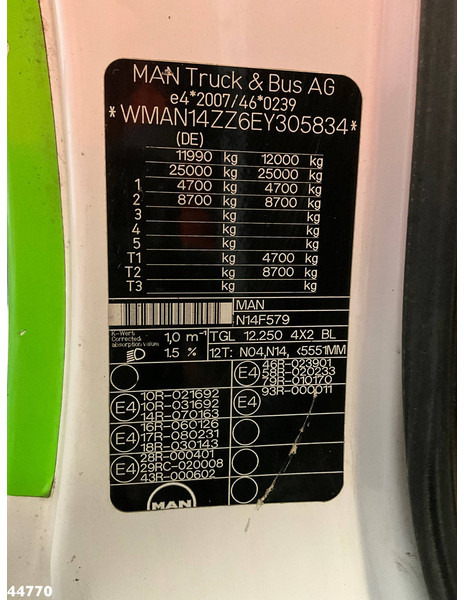 MAN TGL 12.250 Palfinger haakarmsysteem en leasing occasion MAN TGL 12.250 Palfinger haakarmsysteem: photos 18