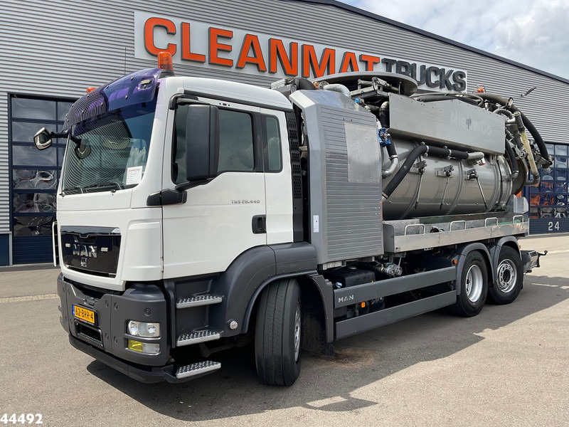 MAN TGS 28.440 FFG Flensburger 12,5m³ Saug/Spul combi Waterrecycling - Camion hydrocureur: photos 2 MAN TGS 28.440 FFG Flensburger 12,5m³ Saug/Spul combi Waterrecycling - Camion hydrocureur: photos 2