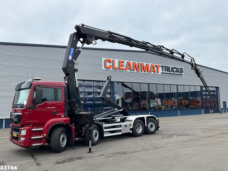 MAN TGS 35.480 8x4H Euro 6 HMF 40 Tonmeter laadkraan + Fly-Jib - Camion grue: photos 1 MAN TGS 35.480 8x4H Euro 6 HMF 40 Tonmeter laadkraan + Fly-Jib - Camion grue: photos 1