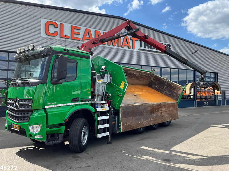 Mercedes-Benz Arocs 3743 8x4 Euro 6 HMF 19 Tonmeter Elektrisch/Hydraulisch aangedreven Z-kraan - Camion benne, Camion grue: photos 2 Mercedes-Benz Arocs 3743 8x4 Euro 6 HMF 19 Tonmeter Elektrisch/Hydraulisch aangedreven Z-kraan - Camion benne, Camion grue: photos 2