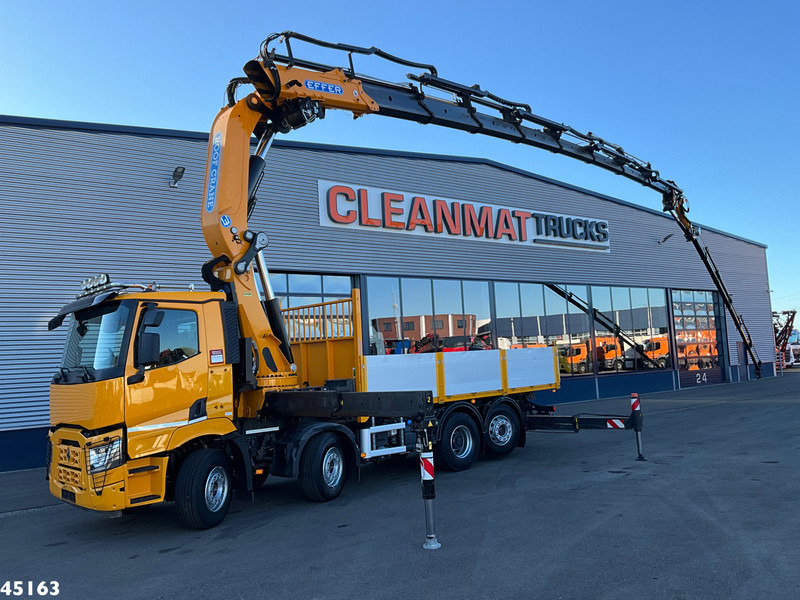 Renault C 380 8x2 Euro 6 Effer 95 Tonmeter laadkraan + Fly-Jib Just 39.453 km! - Camion grue: photos 1 Renault C 380 8x2 Euro 6 Effer 95 Tonmeter laadkraan + Fly-Jib Just 39.453 km! - Camion grue: photos 1