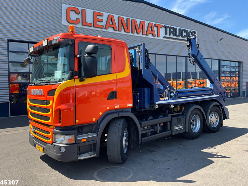 Scania G 440 6x2 Meiller 16 Tons portaalarmsysteem - Camion multibenne: photos 1 Scania G 440 6x2 Meiller 16 Tons portaalarmsysteem - Camion multibenne: photos 1