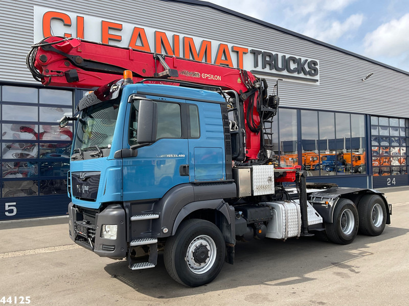 MAN TGS 33.480 6x6 Euro 6 Palfinger 27 Tonmeter boomkraan - Tracteur routier: photos 2 MAN TGS 33.480 6x6 Euro 6 Palfinger 27 Tonmeter boomkraan - Tracteur routier: photos 2