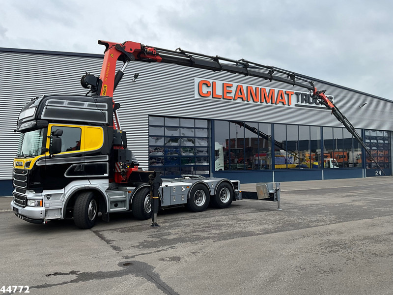 Scania R500 8x4 V8 Retarder Palfinger 53 Tonmeter laadkraan + Fly-Jib - Tracteur routier: photos 1 Scania R500 8x4 V8 Retarder Palfinger 53 Tonmeter laadkraan + Fly-Jib - Tracteur routier: photos 1