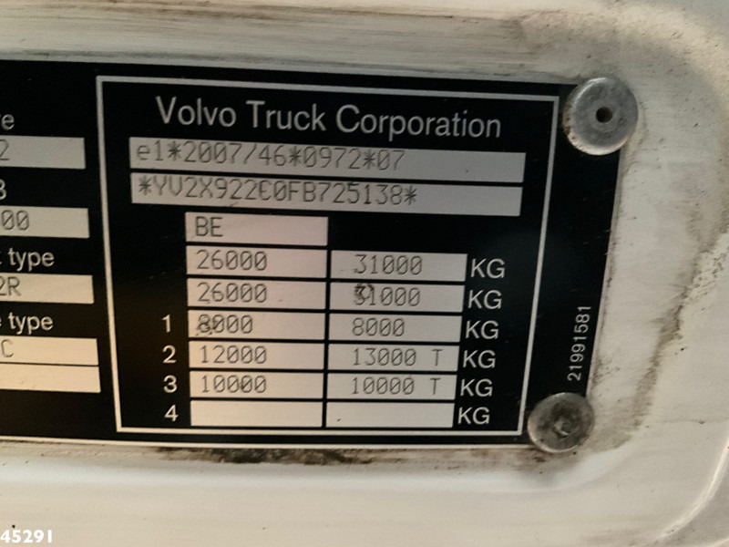 Benne à ordures ménagères Volvo FM 370 Euro 6 VDK 25m³: photos 20