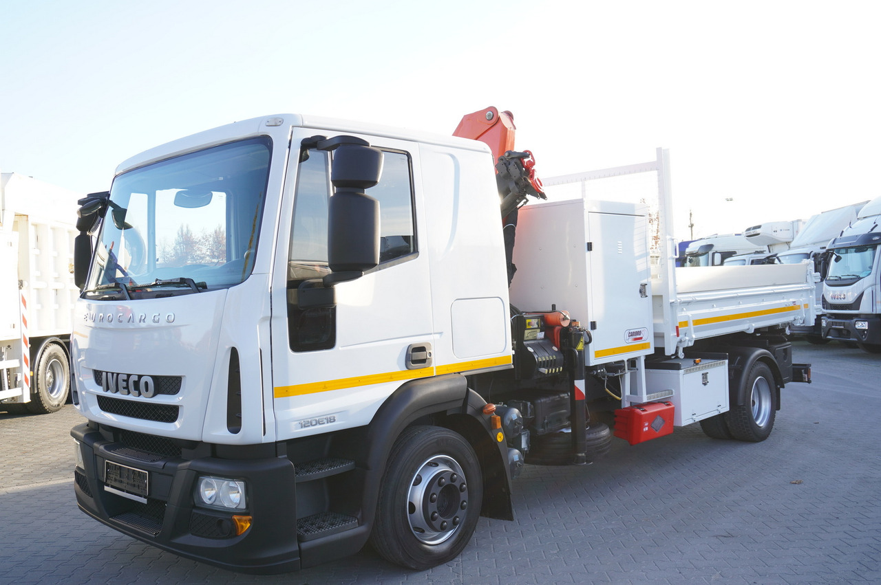 IVECO Eurocargo 120E18 Crane Palfinger / 3-way tipper / sleeper cab en leasing occasion IVECO Eurocargo 120E18 Crane Palfinger / 3-way tipper / sleeper cab: photos 6