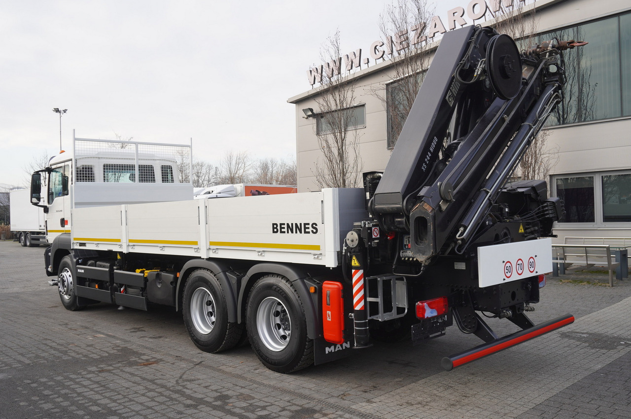 MAN TGS 26.400 / HDS HIAB 244 EP-4 HIDUO 8500 kg / 6x4 - Camion plateau, Camion grue: photos 3 MAN TGS 26.400 / HDS HIAB 244 EP-4 HIDUO 8500 kg / 6x4 - Camion plateau, Camion grue: photos 3