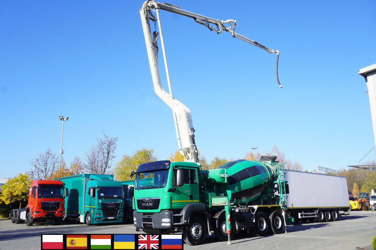 MAN TGS 35.480 8x4 Concrete Mixer Pump truck / Putzmeister M24-3 / 1600 MTH! - Camion malaxeur: photos 1 MAN TGS 35.480 8x4 Concrete Mixer Pump truck / Putzmeister M24-3 / 1600 MTH! - Camion malaxeur: photos 1