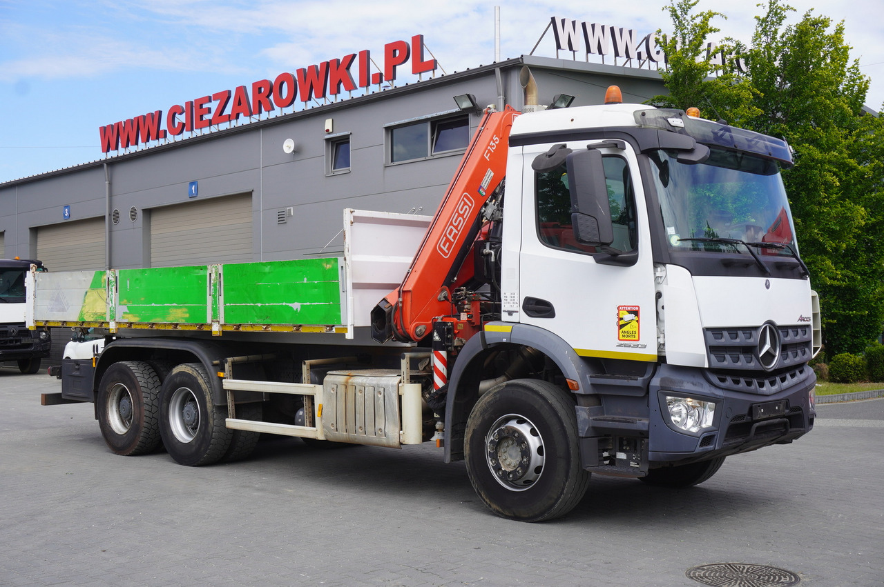MERCEDES-BENZ AROCS 2633 6x4 / 5.5 T crane FASSI F135 / Tipper 15 EPAL - Camion benne, Camion grue: photos 3 MERCEDES-BENZ AROCS 2633 6x4 / 5.5 T crane FASSI F135 / Tipper 15 EPAL - Camion benne, Camion grue: photos 3