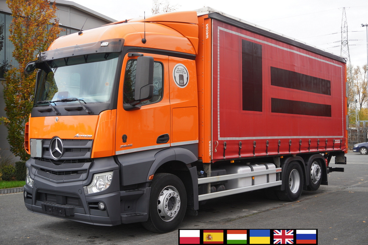 MERCEDES-BENZ Actros 2545 6×2 MP5 / FULL ADR / Curtainsider 17 EPAL - Camion à rideaux coulissants: photos 1 MERCEDES-BENZ Actros 2545 6×2 MP5 / FULL ADR / Curtainsider 17 EPAL - Camion à rideaux coulissants: photos 1