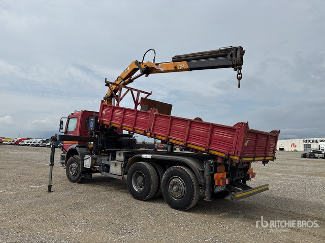 Mercedes-Benz Atego 1828 Autocarro ribaltabile con gru - Camion benne, Camion grue: photos 4 Mercedes-Benz Atego 1828 Autocarro ribaltabile con gru - Camion benne, Camion grue: photos 4