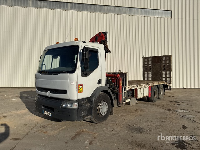 2006 Renault Premium 2006 Palfinger PK23500 on 6x2 C ... Flatbed Truck with Crane - Camion plateau: photos 1 2006 Renault Premium 2006 Palfinger PK23500 on 6x2 C ... Flatbed Truck with Crane - Camion plateau: photos 1
