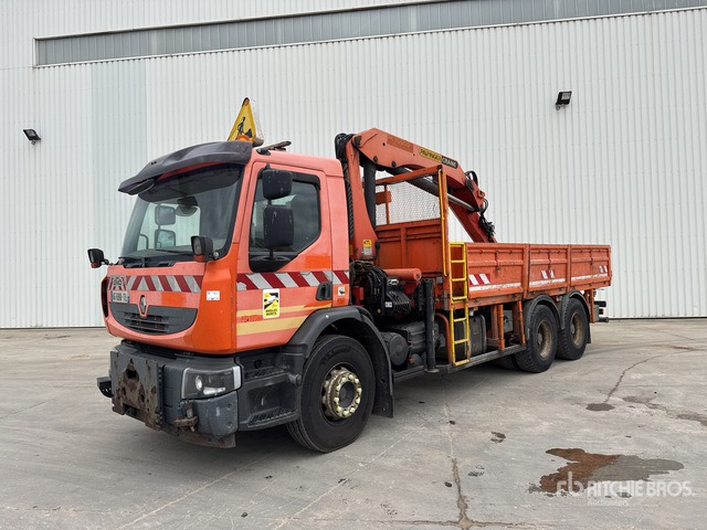 2009 Renault Premium 2008 Palfinger PK15500 5750 kg ... Flatbed Truck with Crane - Camion plateau, Camion grue: photos 1 2009 Renault Premium 2008 Palfinger PK15500 5750 kg ... Flatbed Truck with Crane - Camion plateau, Camion grue: photos 1