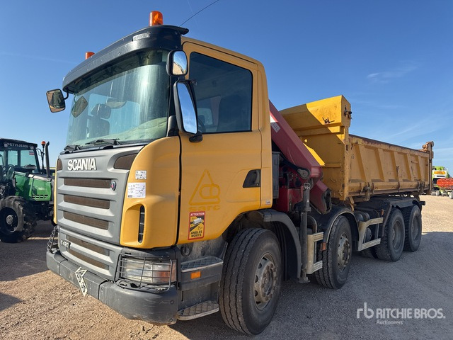 2009 Scania G420 2008 HMF 1720K2 3610 kg Articul ... Dump Truck with Crane - Camion benne, Camion grue: photos 1 2009 Scania G420 2008 HMF 1720K2 3610 kg Articul ... Dump Truck with Crane - Camion benne, Camion grue: photos 1