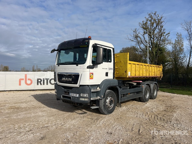 2014 MAN TGS33.480 6x4 Camion Polybenne Ampliroll Roll-Off Truck - Camion ampliroll: photos 1 2014 MAN TGS33.480 6x4 Camion Polybenne Ampliroll Roll-Off Truck - Camion ampliroll: photos 1