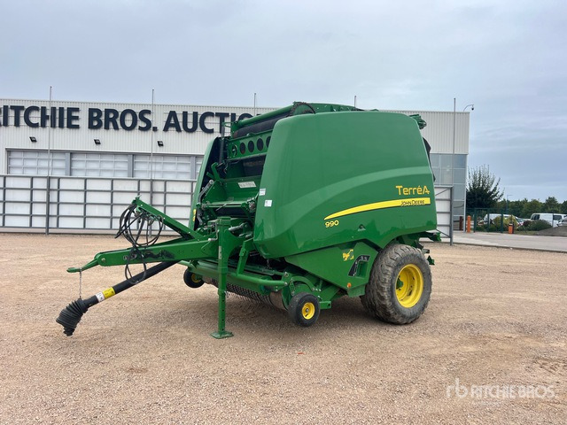 2017 John Deere 990 Presse A Balle Ronde Sur Essieu S/A Round Baler - Presse à balles rondes: photos 1 2017 John Deere 990 Presse A Balle Ronde Sur Essieu S/A Round Baler - Presse à balles rondes: photos 1