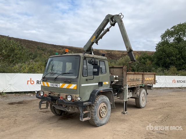 1992 DAF AK63M7 1992 Atlas-Crane on 4x4 Flatbed Truck with Crane - Broyeur/ Épareuse: photos 2 1992 DAF AK63M7 1992 Atlas-Crane on 4x4 Flatbed Truck with Crane - Broyeur/ Épareuse: photos 2