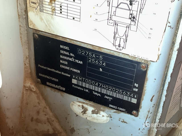 2008 Komatsu D275A-5 - Bulldozer: photos 2 2008 Komatsu D275A-5 - Bulldozer: photos 2