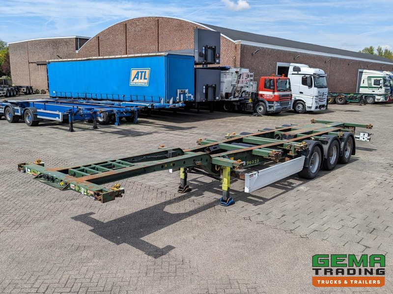 Krone SD 27 3-Assen BPW RearSlider - DrumBrakes - 5280kg (O1852) - Semi-remorque porte-conteneur/ Caisse mobile: photos 1 Krone SD 27 3-Assen BPW RearSlider - DrumBrakes - 5280kg (O1852) - Semi-remorque porte-conteneur/ Caisse mobile: photos 1