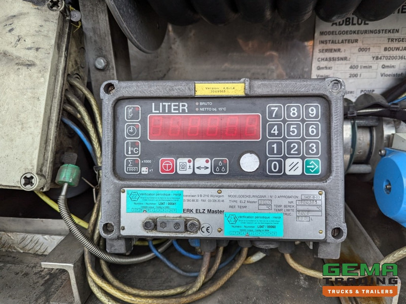 Semi-remorque citerne LAG O-3-39 CD 3-Assen BPW 20-30FT TANK/SWAP ContainerChassis ADR- 3G Tryges AH Pump / Measuring Installation (O2030)
