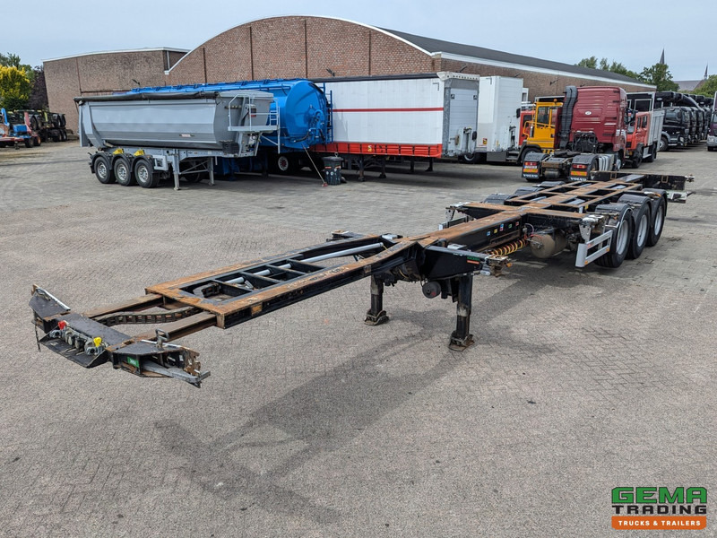 Pacton T3-010 3-Assen SAF - MULTI - Trommelremmen - LiftAs - 3x Uitschuifbaar - Semi-remorque porte-conteneur/ Caisse mobile: photos 1 Pacton T3-010 3-Assen SAF - MULTI - Trommelremmen - LiftAs - 3x Uitschuifbaar - Semi-remorque porte-conteneur/ Caisse mobile: photos 1