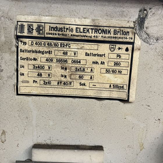 Système électrique pour Matériel de manutention Exide 48V/60A Filon Classic: photos 7