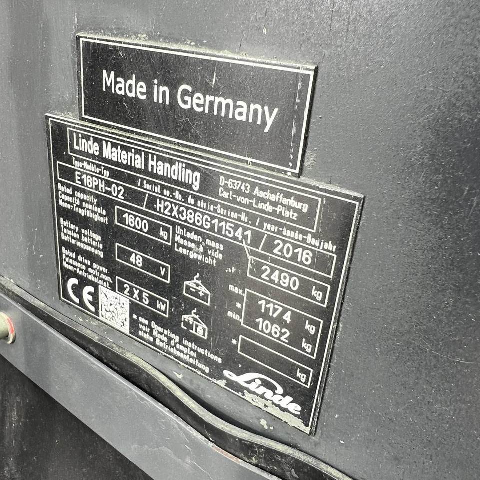 Chariot élévateur électrique Linde E16PH (386-02) EVO: photos 18