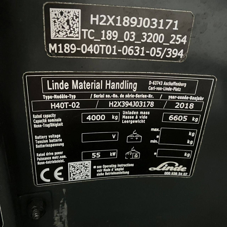 Linde H40T (394-02) Beverage - Chariot élévateur à gaz: photos 4 Linde H40T (394-02) Beverage - Chariot élévateur à gaz: photos 4
