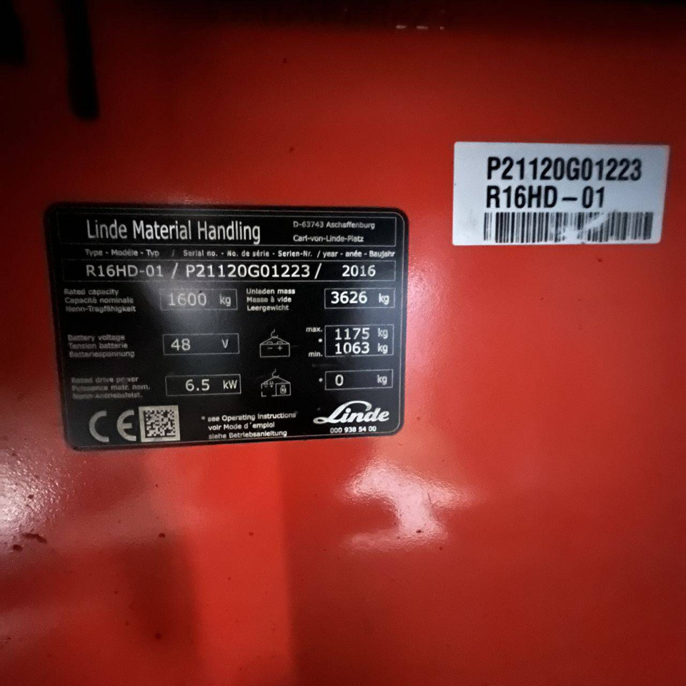 Chariot à mât rétractable Linde R16HD (1120): photos 10