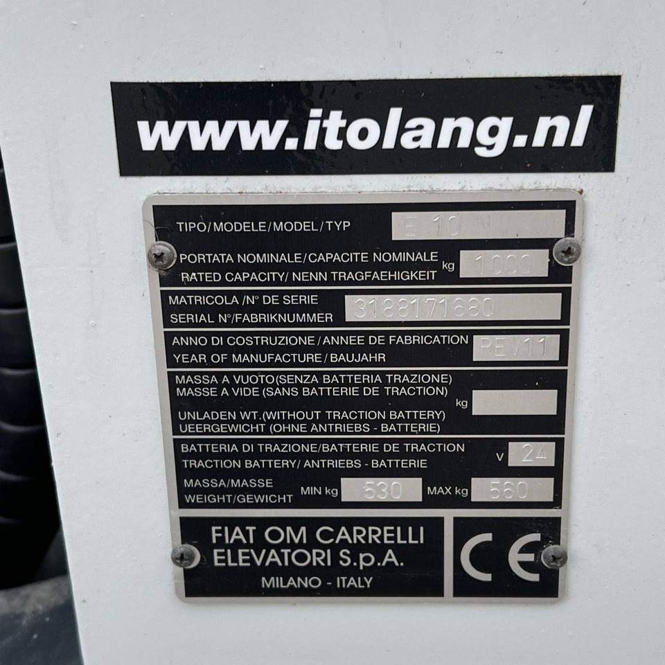 Chariot élévateur électrique OM Pimespo E10N: photos 19