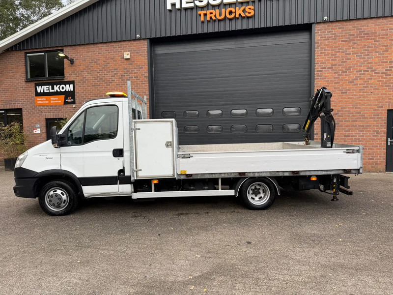 Utilitaire plateau Iveco 50c14 Erdgas/CNG Hiab kran/crane Pritsche: photos 15