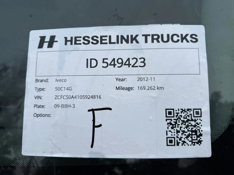 Utilitaire plateau Iveco 50c14 Erdgas/CNG Hiab kran/crane Pritsche: photos 13