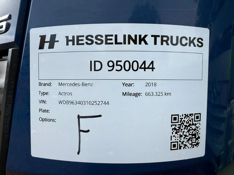 Tracteur routier Mercedes-Benz Actros 1940 4x2 Streamspace Spoilers 663.325KM: photos 16 Tracteur routier Mercedes-Benz Actros 1940 4x2 Streamspace Spoilers 663.325KM: photos 16