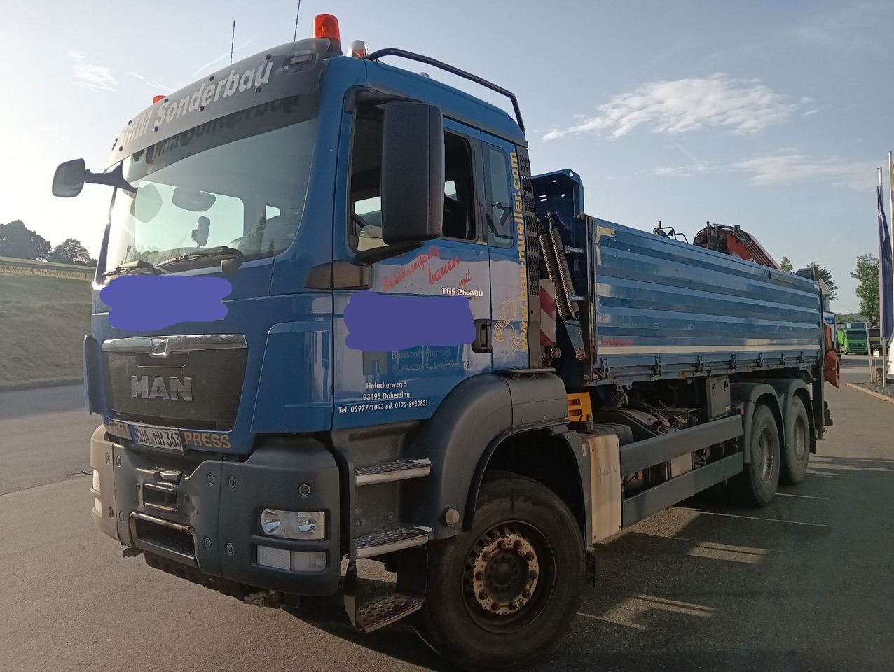 MAN TGS 26:480 6x4 EURO5 ATLAS 240.2E-A4 3-S-Kipper - Camion benne, Camion grue: photos 1 MAN TGS 26:480 6x4 EURO5 ATLAS 240.2E-A4 3-S-Kipper - Camion benne, Camion grue: photos 1