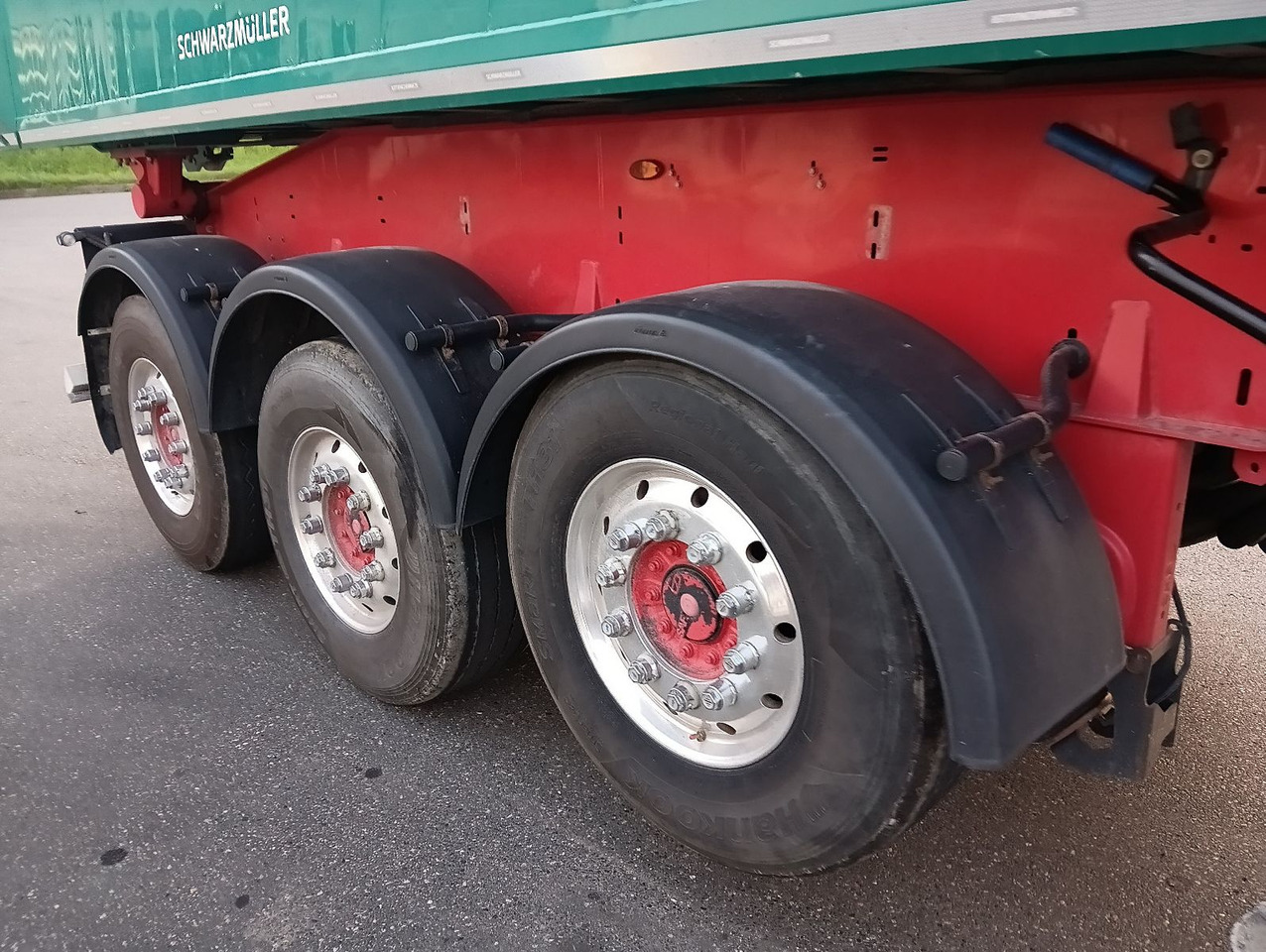 Semi-remorque benne Schwarzmüller 3-A Alumulde ALCOA 27m3 SAF Lift 5,4t el.Verdeck: photos 19