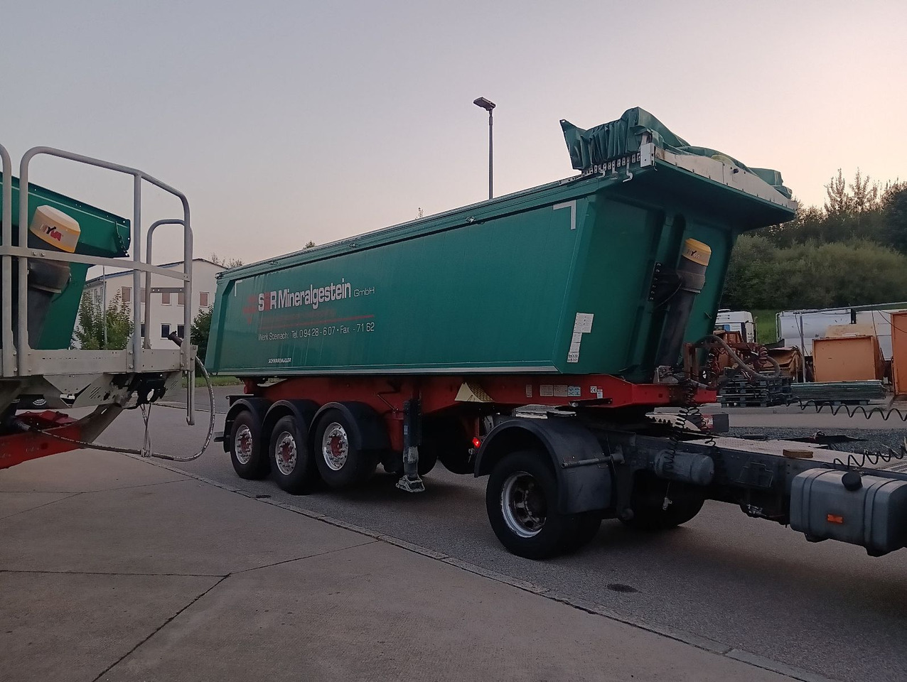 Semi-remorque benne Schwarzmüller 3-A Alumulde ALCOA 27m3 SAF Lift 5,4t el.Verdeck: photos 16