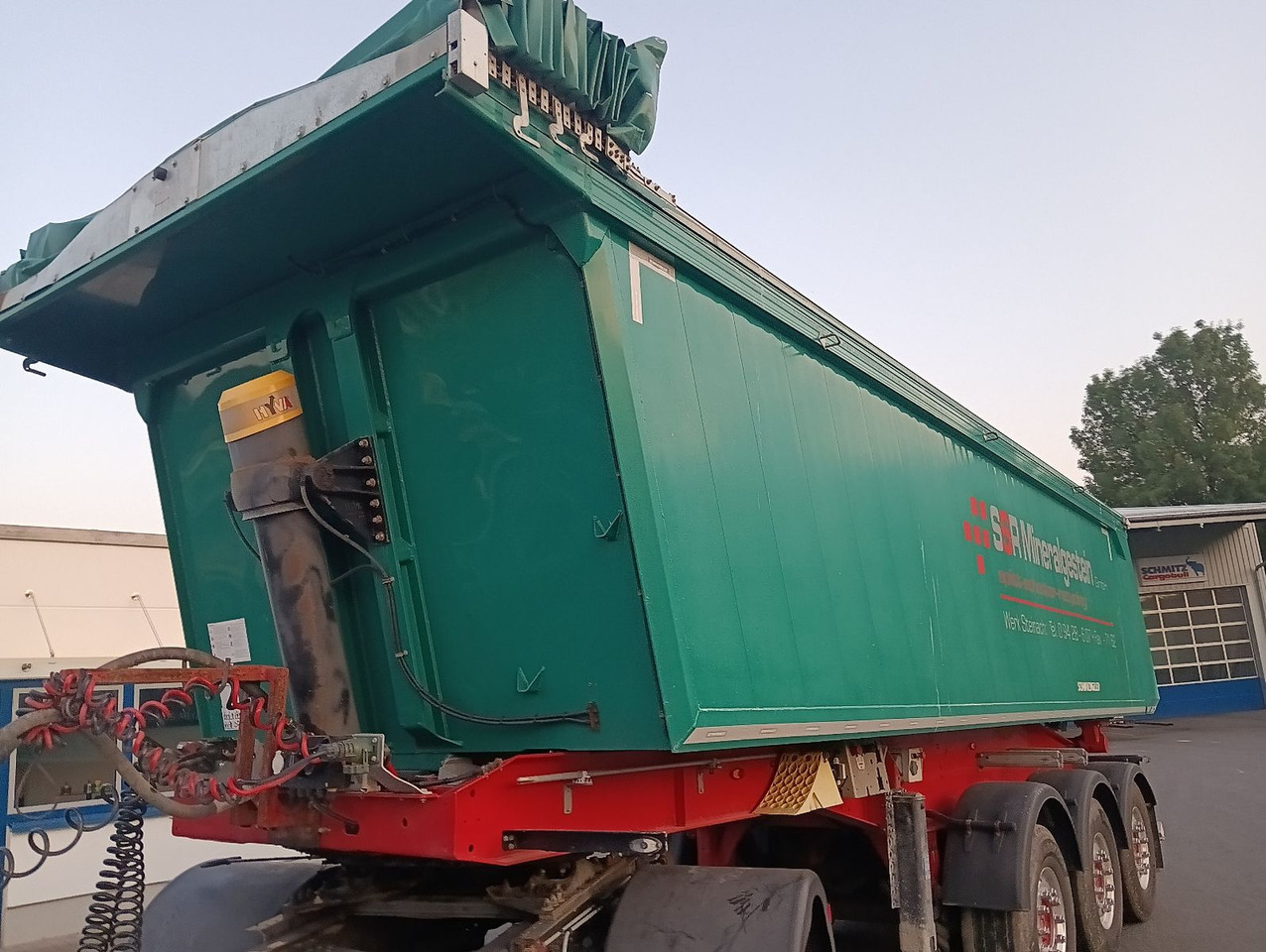 Semi-remorque benne Schwarzmüller 3-A Alumulde ALCOA 27m3 SAF Lift 5,4t el.Verdeck: photos 8