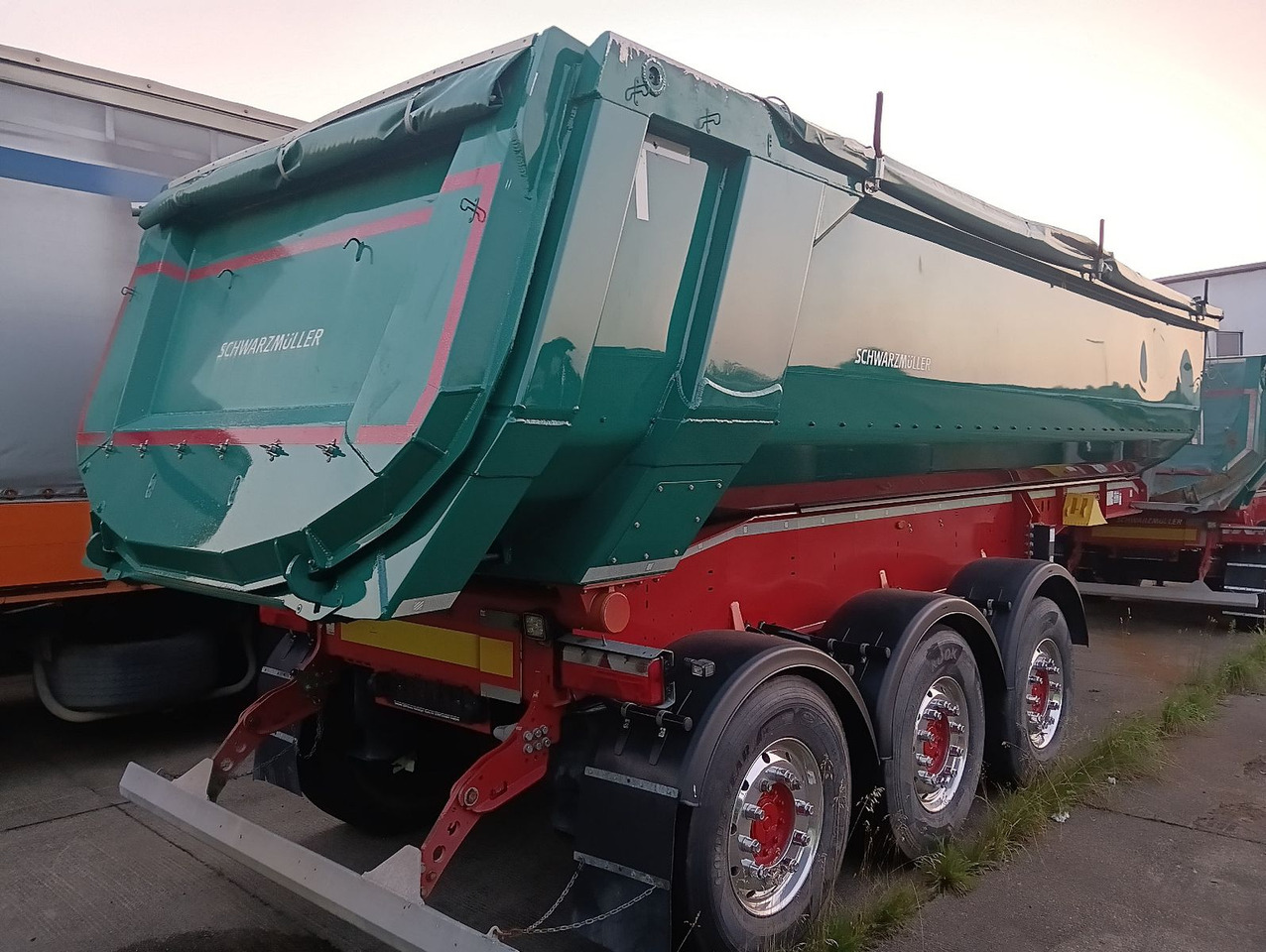 Semi-remorque benne Schwarzmüller 3-A Alumulde ALCOA 27m3 SAF Lift 5,4t el.Verdeck: photos 27