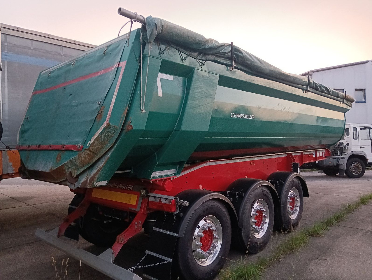 Semi-remorque benne Schwarzmüller 3-A Alumulde ALCOA 27m3 SAF Lift 5,4t el.Verdeck: photos 26