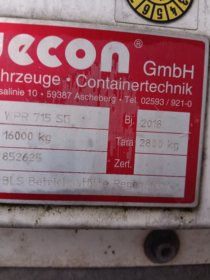 Carrosserie bâchee neuf Wecon 4x Duke WPR715 SG RAPIDO  Staplerhalter verzinkt: photos 18