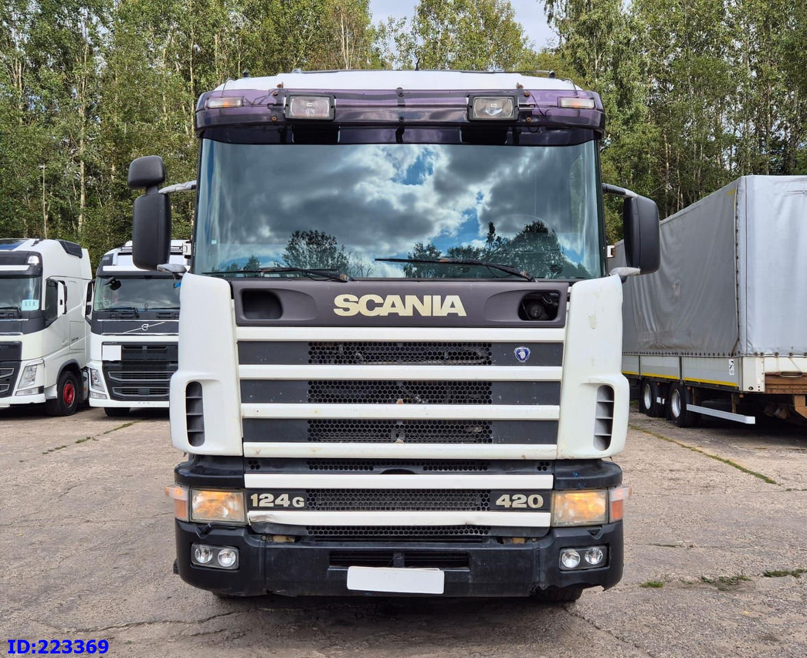 SCANIA R124 420 + Crane HIAB 140AW - Camion benne: photos 2 SCANIA R124 420 + Crane HIAB 140AW - Camion benne: photos 2