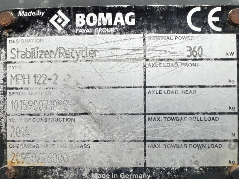 Stabilisateur Bomag MPH 122-2 (110763): photos 8 Stabilisateur Bomag MPH 122-2 (110763): photos 8