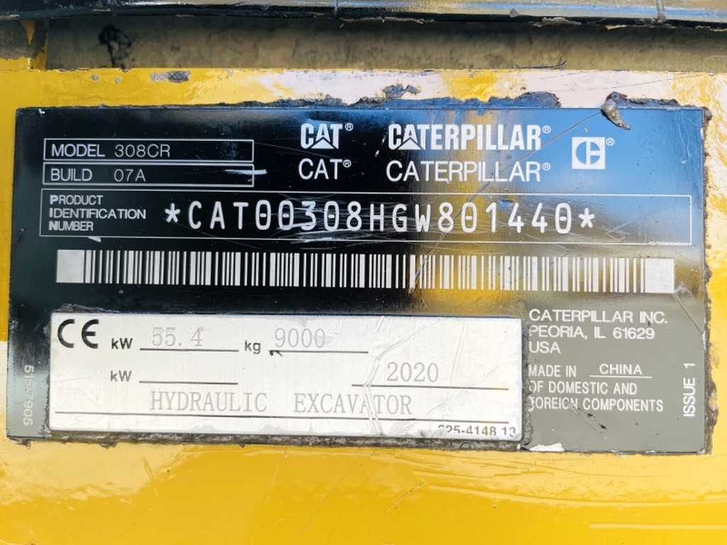 Caterpillar 308 CR (3966) - Mini pelle: photos 3 Caterpillar 308 CR (3966) - Mini pelle: photos 3