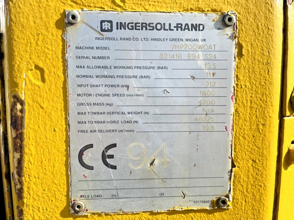 Ingersoll Rand VHP700W CAT (3952) - Compresseur d'air: photos 3 Ingersoll Rand VHP700W CAT (3952) - Compresseur d'air: photos 3