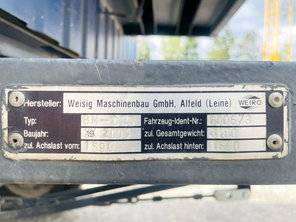 Verschiedenes WEIRO BM-C23 BAUWAGEN (4070) - Conteneur comme habitat, Remorque: photos 3 Verschiedenes WEIRO BM-C23 BAUWAGEN (4070) - Conteneur comme habitat, Remorque: photos 3